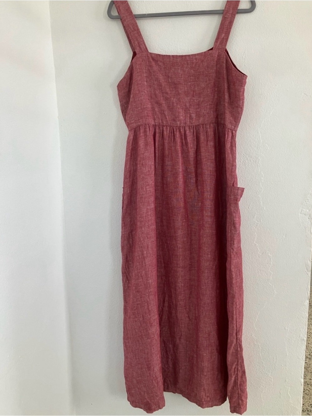 Rachel Zoe Button-Front Linen Midi Dress - Picture 3 of 5